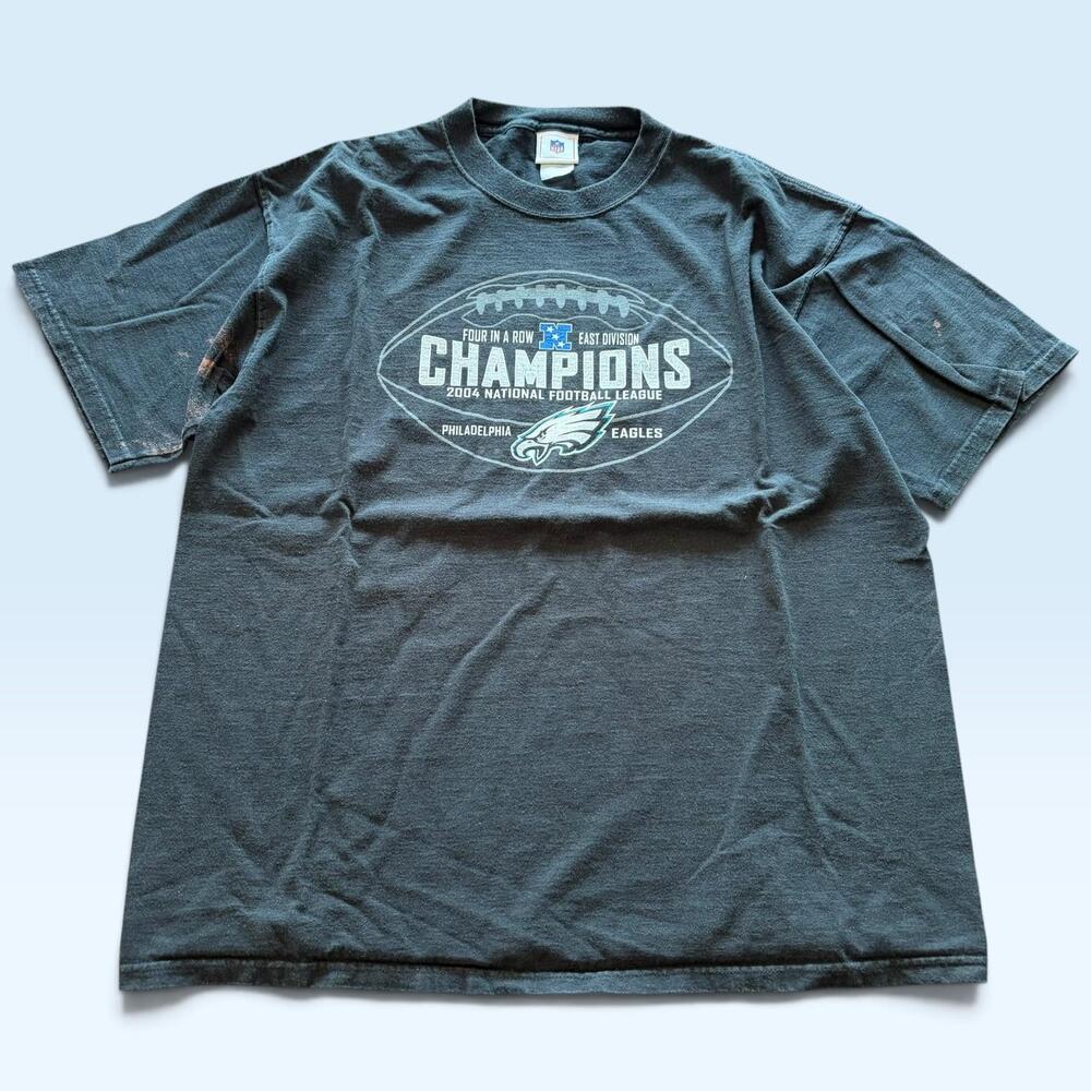 Vintage Philadelphia Eagles Shirt Mens Large NFL Football 2004 NFC East Champs